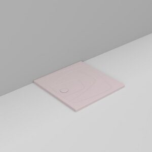 D114765 Piatto Doccia 90X90 Scarico Sx Rosa Oltre  DOLOMITE