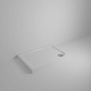 D120201 Piatto Doccia 100X70 Scarico Esterno Dx Bianco Gemma2  DOLOMITE