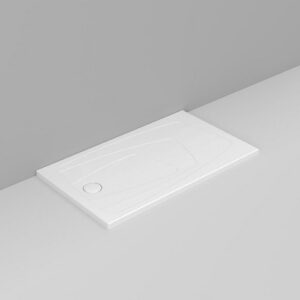 D124801 Piatto Doccia 140X80 Scarico Sx Bianco Oltre  DOLOMITE