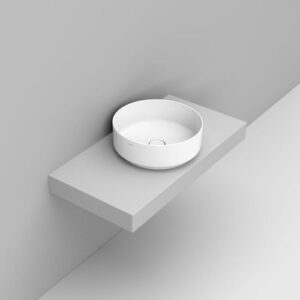 D310541 Lavabo Appoggio Rotondo D44 Bianco Opaco Noemi Noemi DOLOMITE