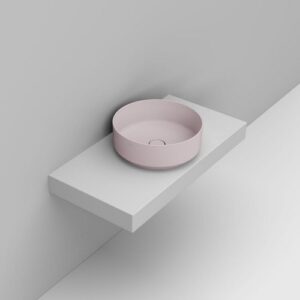 D310565 Lavabo Appoggio Rotondo D44 Rosa Noemi DOLOMITE