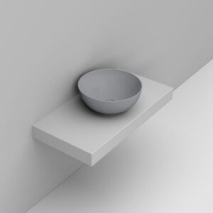 D310645 Lavabo Appoggio Ciotola D44 Grigio Cemento Noemi DOLOMITE