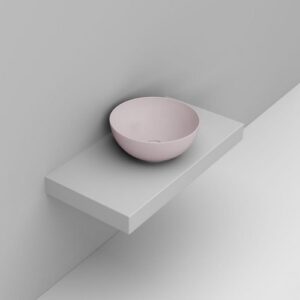 D310665 Lavabo Appoggio Ciotola D44 Rosa Noemi DOLOMITE