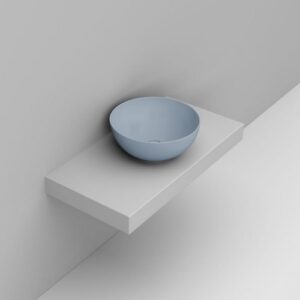 D310671 Lavabo Appoggio Ciotola D44 Azzurro Avio Noemi DOLOMITE