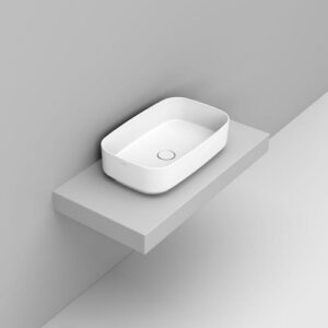D311001 Lavabo Appoggio Ovale 62X38 Bianco Noemi DOLOMITE - immagine 1