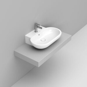 D461401 Lavabo Appoggio 65X48 Bianco Mirto DOLOMITE - immagine 1