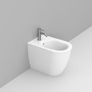 D483541 Bidet Appoggio Filo Parete 36X55 Bianco Opaco Mayka  DOLOMITE