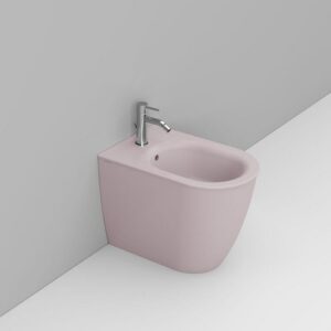 D483565 Bidet Appoggio Filo Parete 36X55 Rosa Mayka  DOLOMITE