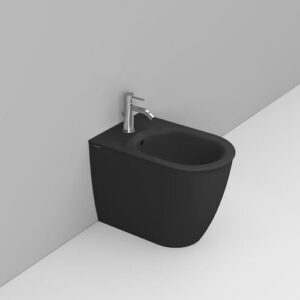 D483581 Bidet Appoggio Filo Parete 36X55 Nero Opaco Mayka  DOLOMITE