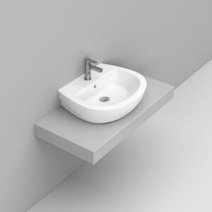 D551301 Lavabo Appoggio 60X48 Bianco Demy DOLOMITE