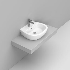 D551501 Lavabo Appoggio 55X46 Bianco Demy DOLOMITE