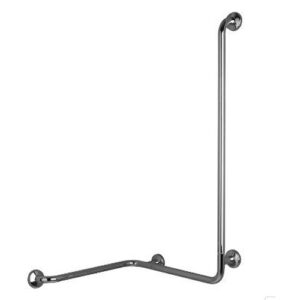 G29JBL06 Corrimano Angolare Con Montante Inox Lucido Mm.660X660X1200  Sx PONTE GIULIO