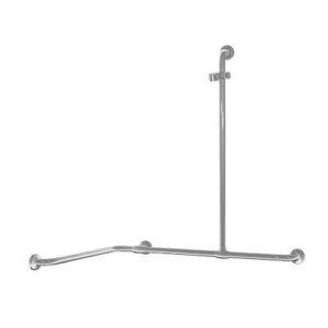 G56JBL04 Sostegno Per Angolo Con Montante Centrale Sinistra Inox Satinato750X750X1264Mm PONTE GIULIO - immagine 1