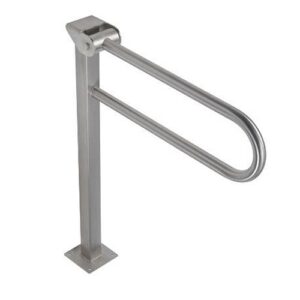 G56JCS16 Impugnatura Ribaltabile Con Colonna A Pavimento Inox Satinato 600Mm PONTE GIULIO
