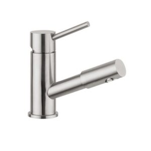 MC I 0030 MISCELATORE LAVABO/LAVELLO MONOCOMANDO DOCCETTA ESTRAIBILE ACCIAIO VSA