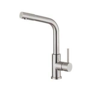 MC I 0032 MISCELATORE LAVELLO MONOCOMANDO DOCCETTA ESTRAIBILE ACCIAIO VSA