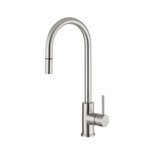 MC I 0033 MISCELATORE LAVELLO MONOCOMANDO DOCCETTA ESTRAIBILE ACCIAIO VSA