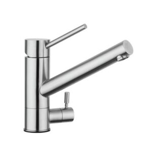MC I 0037 MISCELATORE MONOCOMANDO MONOFORO LAVELLO ATTACCO LAVASTOVIGLIE ACCIAIO VSA