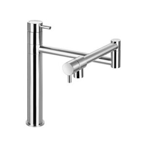MC O 001 MISCELATORE MONOCOMANDO LAVELLO CON BOCCA SNODATA A DUE BRACCI OTTONE VSA