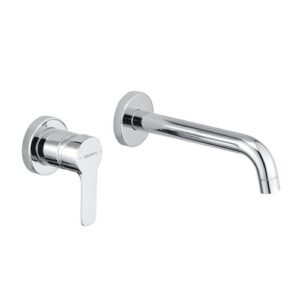R1021CR Miscelatore Monocomando Lavabo A Parete Senza Piastra Cromato Base DOLOMITE