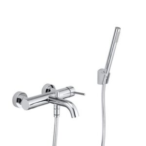 R2052CR Miscelatore Monocomando Esterno Per Vasca + Supporto Cromato Game  DOLOMITE