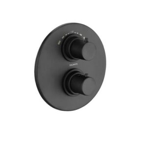 R207281 Parti Esterne Termostatico Vasca/Doccia Incasso Nero Opaco Game  DOLOMITE