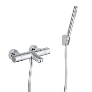 R2082CR Miscelatore Termostatico Esterno Per Vasca Due Uscite Cromato Game  DOLOMITE