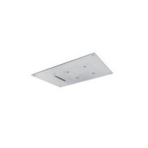 SFCT204C0 Soffione a incasso contro-soffitto 550x400 mm in acciaio lucido 2 getti GATTONI