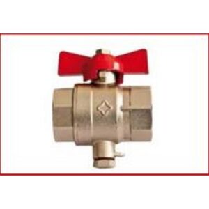 VV110974 Pozzetti porta sonda con  valvola a sfera 1/2" GIOANOLA