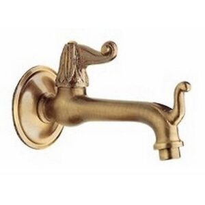 6034B RUBINETTO LUNGO CON REGGISECCHIO E ROSONE LISCIO 3/4 M - immagine 1