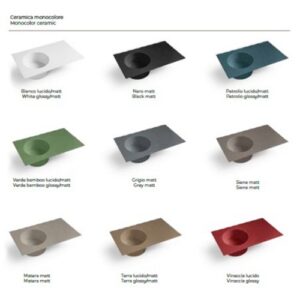 C3213901R Lavabo in ceramica vasca dx con foro per rubinetteria 120x48 Skyland BIANCO LUCIDO COLAVENE - immagine 2