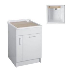 24040B Mobile lavanderia 60x50xh86 Jollywash BIANCO LUCIDO COLAVENE
