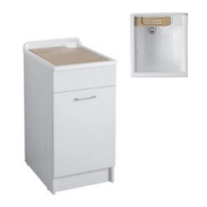 24090D Mobile lavanderia Sx 45x50x86 Swash CELESTE  COLAVENE