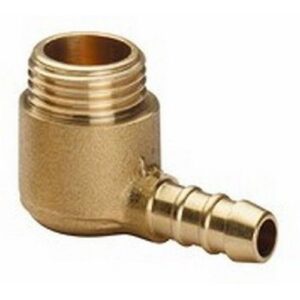 3004.10 CURVETTA MASCHIO PORTAGOMMA DN.10 GIALLA - immagine 1