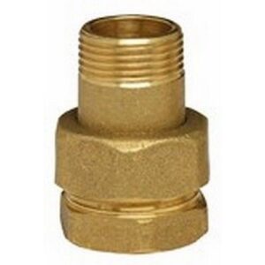 3081.05 BOCCHETTONE M.F. DIRITTO TENUTA O-RING SABBIATO GIALLO 1/2 - immagine 1
