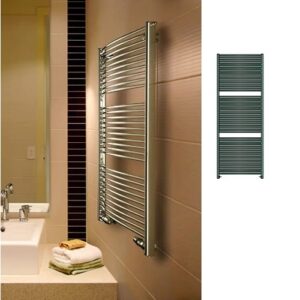 C-CROM 150-55 Scaldasalviette start curvo cromato 150-55cm BREM - immagine 1