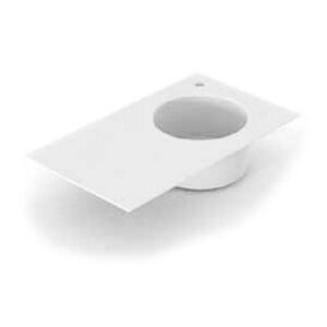 C3213701R Lavabo in ceramica 1 vasca Dx con foro per rubinetteria 80x48 Skyland BIANCO LUCIDO COLAVENE