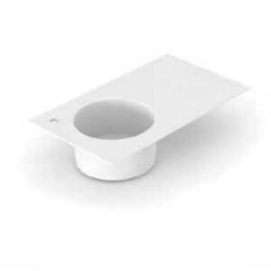 C32137LE Lavabo in ceramica con foro per rubinetteria 80x48 Sx SkylandPETROLIO LUCIDO COLAVENE