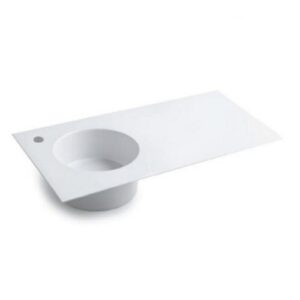 C32139LE Lavabo in ceramica 1 vasca Sx con foro per rubinetteria 120x48 Skyland PETROLIO LUCIDO COLAVENE - immagine 1