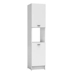 CAT401BM Mobile bagno colonna a terra 2 ripiani 2 ante dx e vano a giorno 40x38x177cm BIANCO COLAVENE - immagine 1