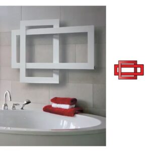 CROSS 48- 88 Scaldasalviette bianco cross 48-88cm BREM - immagine 1