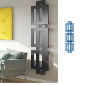 CROSS-Q 184- 56 Scaldasalviette a quadri sovrapposti 184-56cm BREM