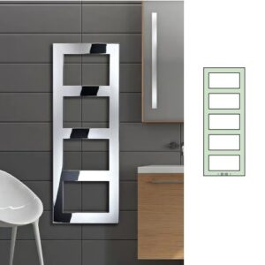 ESSENCROM168-64 Scaldasalviette Essen cromato 168-64cm BREM