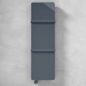 FBOOK12400BPMESP Termoarredo scaldasalviette design elettrico verticale metallizzato BOOK BAGNO 1340X375 CALEIDO - immagine 1