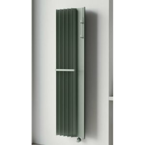 FBRAWDX1501VESP Radiatore termoarredo design elettrico verticale BRASILIA WIDE Bianco DX 1580X275 CALEIDO - immagine 1