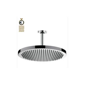 H31430D00021005 Set soffione con braccio doccia verticale in ottone Ø 280 21x200 mm APICE BOSSINI - immagine 1