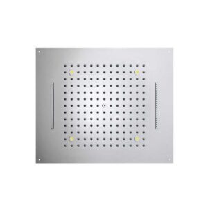 H38907000030016 Soffione per controsoffitto con 4 luci LED per cromoterapia 570X470 3 Getti DREAM BOSSINI - immagine 1
