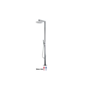 L00379000030008 Colonna doccia da esterno INOX con soffione TETIS Ø300 mm BOSSINI - immagine 1