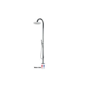 L00387000030008 Colonna doccia da esterno con doccetta Ø 300 mm INOX BOSSINI - immagine 1
