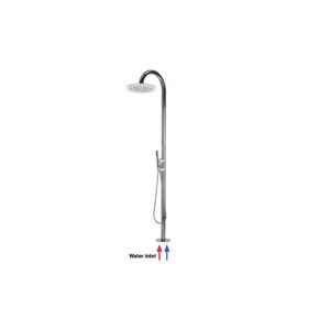 L00388000030008 Colonna doccia da esterno con doccetta Ø 250 mm INOX BOSSINI - immagine 1